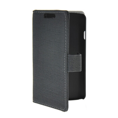 

MOONCASE Slim Leather Side Flip Wallet Card Slot Pouch Stand Shell Back Case Cover for LG F70 Black