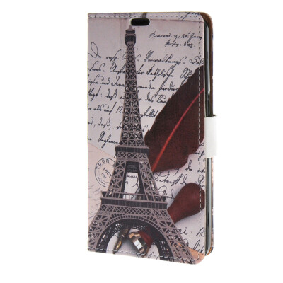 

MOONCASE чехол for Alcatel One Touch Flash OT-6042D Кожа флип кошелек стиль и Kickstand крышки случая [Cute Pattern] a03