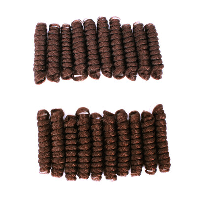 

20 Inches Medium Crochet Hair Spiral Curly Crochet Braiding Short Curlkalon Tapered Cut Ombre Bouncy Curl Twist Hair