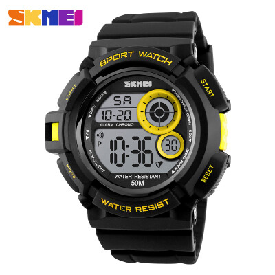 

SKMEI Brand 1222 Men Sport Digital Watch LED Display Outdoor Military Watches Shock Resistant Chronograph Alarm Clock Wristwatch