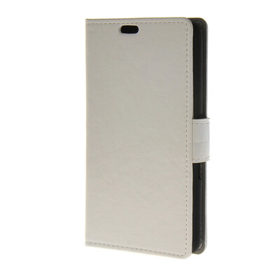 

MOONCASE Smooth PU Leather Flip Wallet Card Slot Bracket Back чехол для Sony Xperia E4 White