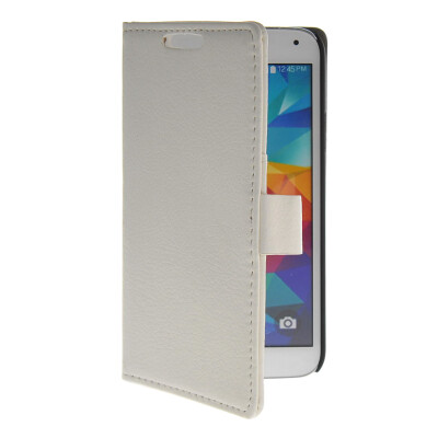 

MOONCASE Slim Leather Flip Wallet Card Pouch with Kickstand Shell Back ЧЕХОЛ ДЛЯ Samsung Galaxy S5 I9600 White