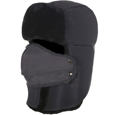 

Suzi hat male ladies winter Lei Feng hat winter northeast outdoor cold riding bike cap ski cap wind winter hat with neck protection gray
