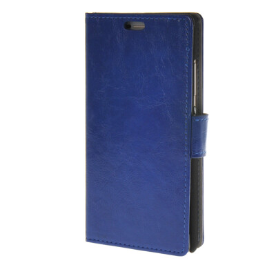 

MOONCASE Smooth PU Leather Flip Wallet Card Slot Bracket Back чехол для Huawei Ascend P8 Blue