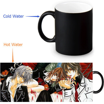 

Рыцарь вампиров 350 мл / 12 унций Тепловыражение Кружка Изменение цвета Чашка кофе Чувствительные морфинг-кружки Волшебная чашка для чайных чашек