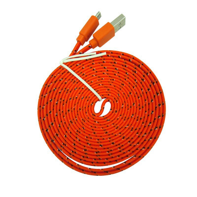 

3Ft 6Ft 10Ft Durable Nylon Braided Flat Micro USB Charger Data Cable for Samsung Galaxy S4 HTC Sony LG