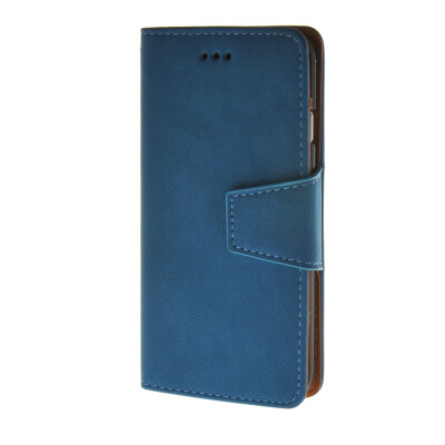 

MOONCASE Flannel Style Leather Card Slot Holster Pouch Stand Shell Back Case Cover for Apple iPhone 6 ( 4.7 inch ) Blue