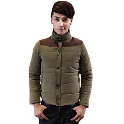 

CT&HF Men Leisure Coat Elegant Temperament Coat Silm Thicken Jacket Cotton Long Sleeve Jacket Movement Style Coat