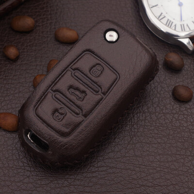 

Che Dapin modern name map car key bag leather key ring modern name map new ix35 ix25 Ruiqi smart all-inclusive nesting key set brown