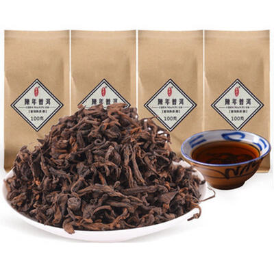 

C-PE102 Yunnan Puerh tea cooked puer rice pu er in the past 5 years old tea material thick aging year Puer 100g