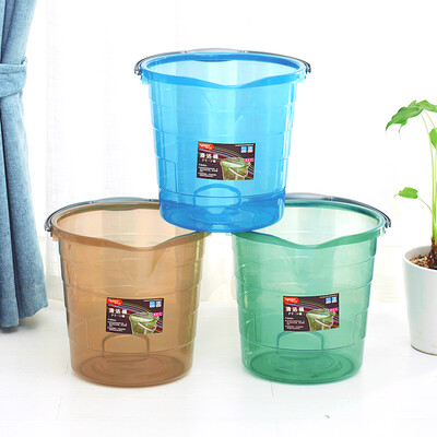 

Jingdong supermarket Long Shida LONGSTAR luxury no cover bucket large capacity 16L thick plastic foot bath barrels l-1296 brown large