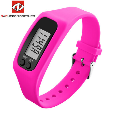 

Women Watches Digital Wristwatches Silicone Strap Sport Watch Calorie Pedometer Distance 7 Colors Femmes Montres
