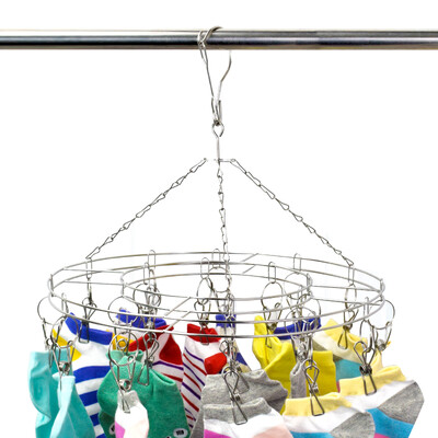 

Pinmai circular clips bold clothespins 20 clips stainless steel multi-clip clothes clothes socks windproof socks rack drying rack