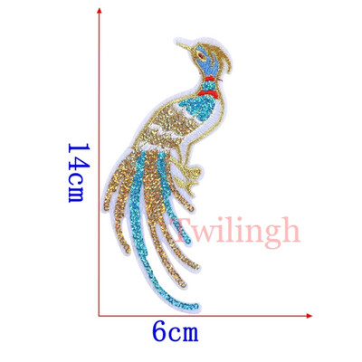 

1 pcslot Embroidered Patches Big Horse Red Rose Sequin Patch Iron On Fabric Badge Sew On Clothes Appliques DIY Wedding Stickers