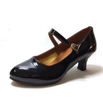 

Mary Jane Women Shoes Kitten heel Ankle Strap Dancing Shoes Pointed Toe 55cm Height