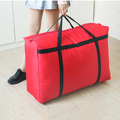 

Jingtang thick Oxford cloth moving bag waterproof duffel bag packing bag large red reinforcement 804328 cm 100 liters