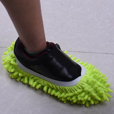 

Cntomlv Fashion Special Offer Polyester Solid Dust Cleaner House Bathroom Floor Shoes Cover Cleaning Mop Slipper