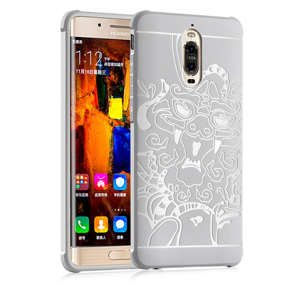 

Goowiiz Phone Case For Huawei Mate 99 Pro Carved Dragon Thin Matte soft Silicone Prevent falling