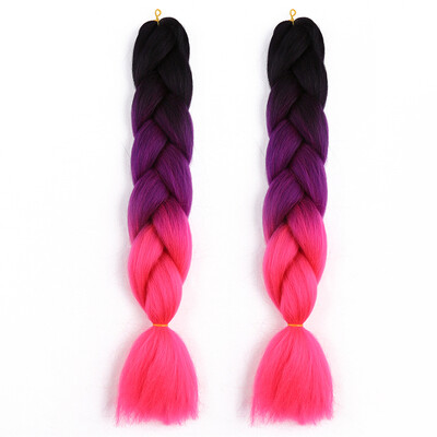 

2T 3T Jumbo Braids Hairstyles Hair For Russian Women Colors Synthetic Braiding Hair