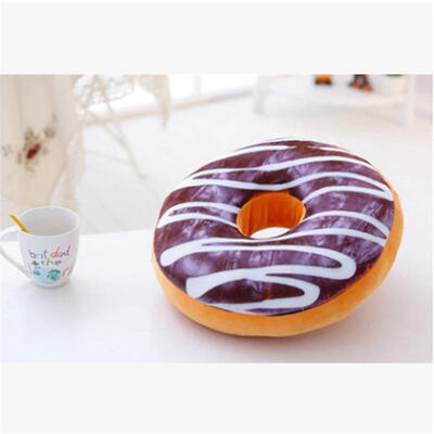 

3D Cute Donut Bread Soft Throw Pillow Case Cushion Cover Home Decor without Core
