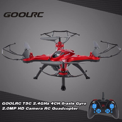 

GoolRC T5C 24GHz 4CH 6-axis Gyro 20MP HD Camera RC Quadcopter with One Key