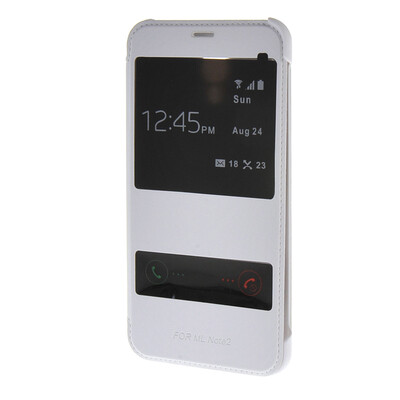 

MOONCASE Case for Meizu M2 Note Meilan Note2 Ultra Slim View Window Flip Leather Case Cover White