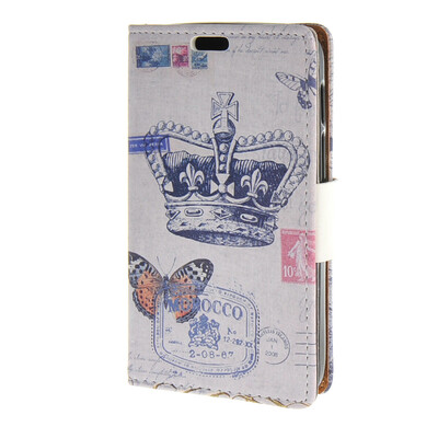 

MOONCASE чехол для Alcatel One Touch Pixi 3 (4.0") OT-4013D Leather Flip Wallet Style and Kickstand Case Cover Design / a11