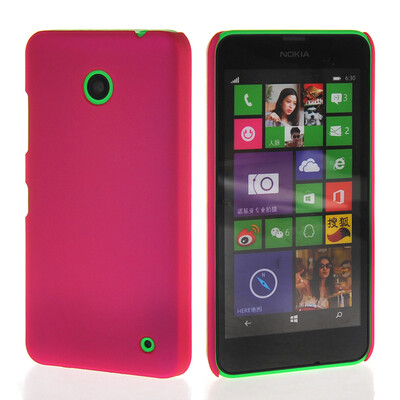 

MOONCASE Hard Rubberized Rubber Coating Devise Back чехол для Nokia Lumia 630 Hot pink