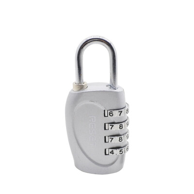

RESET New 4 Digit Combination Padlock Codes for Travel Bag Suit Case Lockers Gym Bike Locks - Black Pink Green&Silver Locks