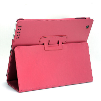 

Rose Slim PU Leather Cover Wake Stand Case Pouch For Apple iPad 2 3 + Free Gift