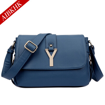 

Aibkhk женская мода натуральная кожа сумки с 2-слойные кожа коровы сумка Cross body сумка подарок для матери четыре цвета M528