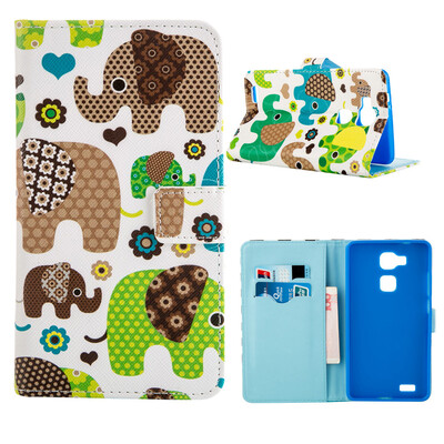 

MOONCASE Case for Huawei Ascend Mate 7 Flip PU Leather Fold Wallet Card Slot Kickstand Back Case Cover [Pattern series] /a21