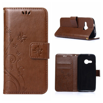 

MOONCASE цветочным узором Премиум мягкий PU кожаный чехол Для HTC One Mini 2 (M8 Mini)