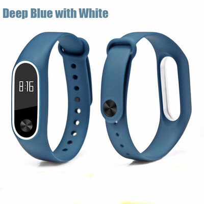 

Double color mi band 2 accessories pulseira miband 2 strap replacement silicone wriststrap for xiaomi mi2 smart bracelet