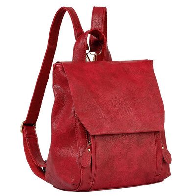 

New fashion school bags for women backpack leather school backpacks women travel bags waterproof retro vintage backpacks black