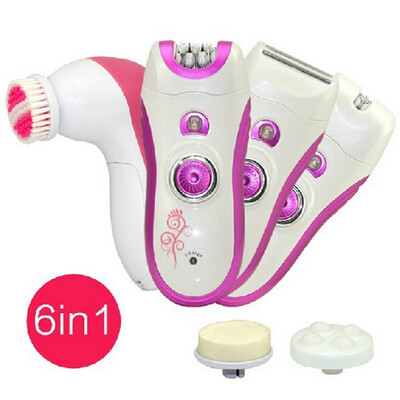 

kemei 6in1 лицо epilator Electric Remover удаления волос depilador депиляции крем для тела epilator бикини триммер