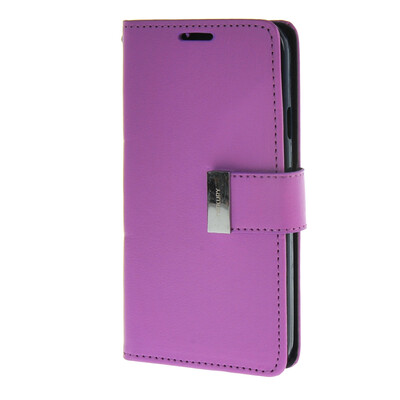 

MOONCASE чехол для Samsung Galaxy E5 Flip Leather Wallet Card Slot Bracket Back Cover Purple