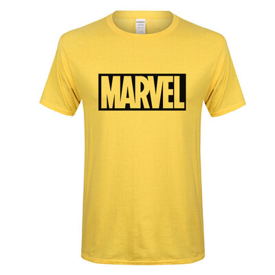 

2018 new summer mens cotton MARVEL short-sleeved t-shirt mens trend casual loose sports mens clothing