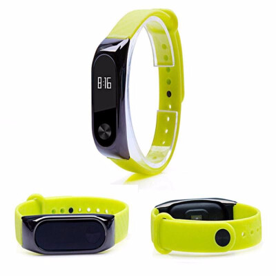 

Metal Case Colorful Strap Wristband Replacement Smart Band Accessories For Mi Band 2