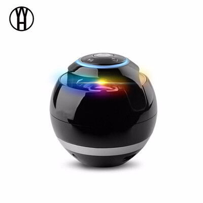 

WH Круглый беспроводной блютуз мини-динамик Портативное аудио Сабвуфер USB MP3 FM AUX Громкая связь с микрофоном для смартфона