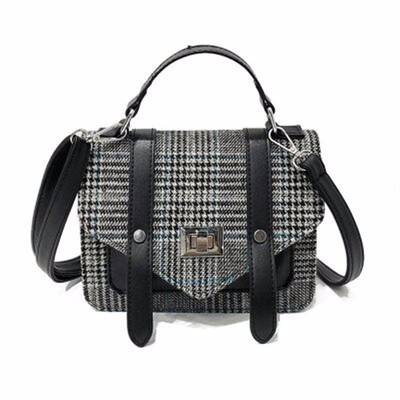 

new women plaid totes hotsale hasp cover small flap single handbag lady party messenger crossbody shoulder bags