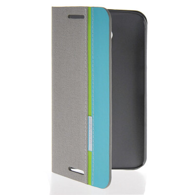 

MOONCASE Business style Leather Side Flip Wallet Card Slot Pouch Stand Back чехол для Motorola Moto G2 Grey