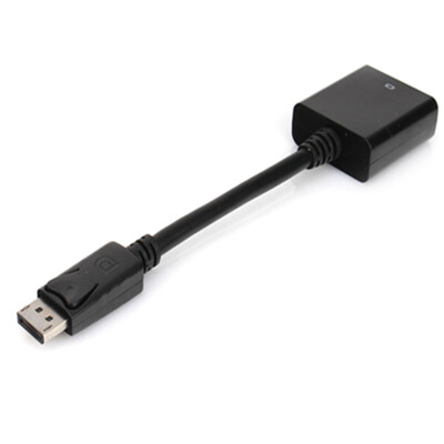 

Черный разъем DisplayPort DP мужчина к VGA Женский адаптер кабель Дисплей порт преобразователя