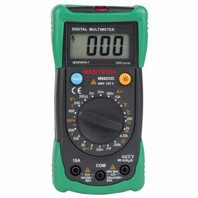 

Mastech MS8233C Digital Multimeter for DC AC Voltage Current Resistance Temperature