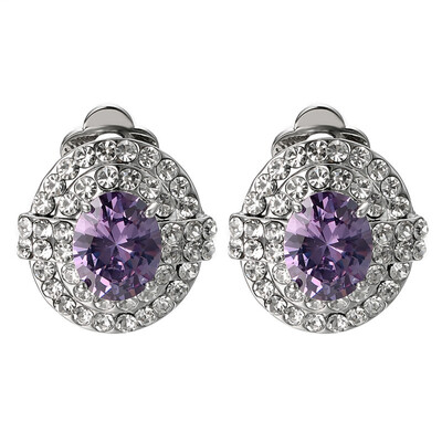 

Yoursfs Clip Earrings For Non Pierced Ears 18k White/Rose Gold Plated Fashion Lady Clip-On Earrings