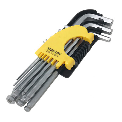 

Stanley STANLEY 9-piece metric long ball head hex wrench 15-10mm STMT94162-8-23