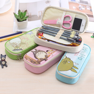 

Shouyou Creative Stationery Cute Cartoon Chinchilla Large Capacity Pencil Case Simple Large Capacity Pencil Case JD-SN-43 Blue