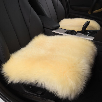 

Universal 100 Australian Pure Natural Wool Seat Cover12 Colors Winter Car Cushion 1 Whole Sheep Skin Seat Cushion Auto WSC_05