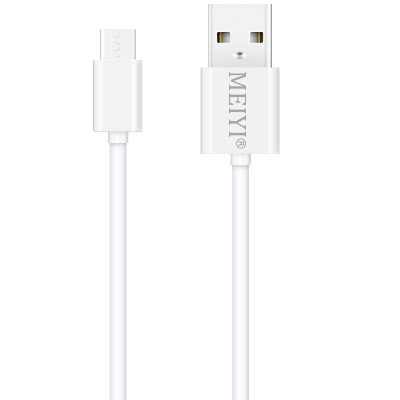 

MEIYI M11 Android interface mobile phone data cablecharging line 24A 1m white suitable for SamsungmilletHuaweiMeizuSonyHTC