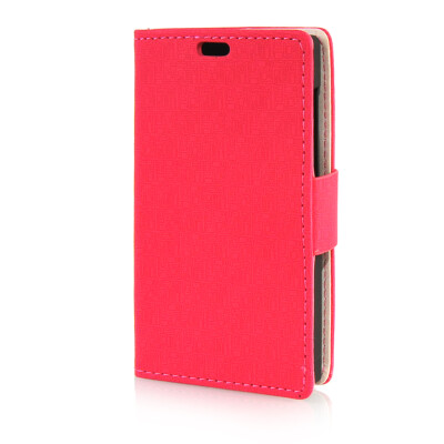 

MOONCASE Leather Side Flip Wallet Card Slot Pouch Stand Shell Back ЧЕХОЛ ДЛЯ Microsoft Lumia 435 Red